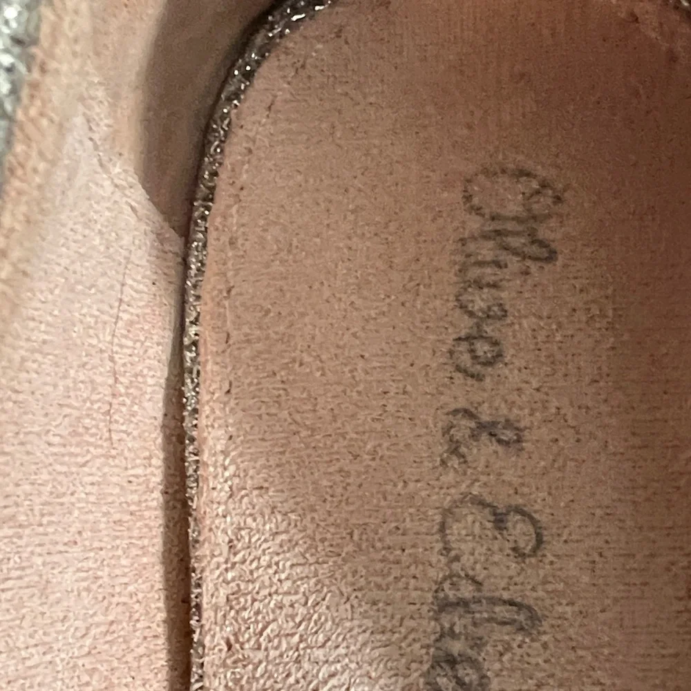 Girls Silver Glitter Dress Flats - Olive & Eden